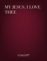 My Jesus, I Love Thee Orchestra sheet music cover